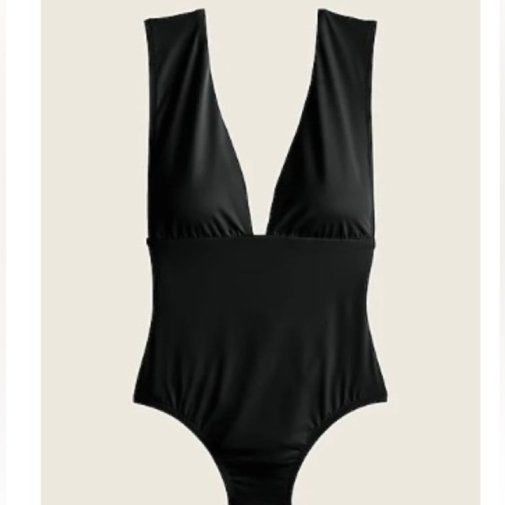 J Crew Plunge V-neck one-piece Swimsuit